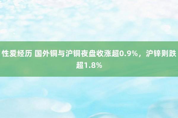 性爱经历 国外铜与沪铜夜盘收涨超0.9%，沪锌则跌超1.8%