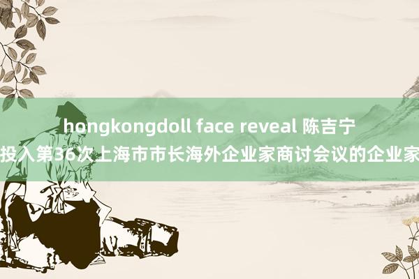 hongkongdoll face reveal 陈吉宁会见投入第36次上海市市长海外企业家商讨会议的企业家代表