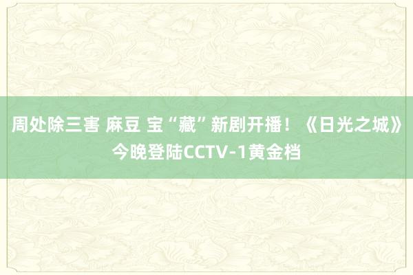 周处除三害 麻豆 宝“藏”新剧开播！《日光之城》今晚登陆CCTV-1黄金档