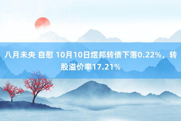 八月未央 自慰 10月10日煜邦转债下落0.22%，转股溢价率17.21%