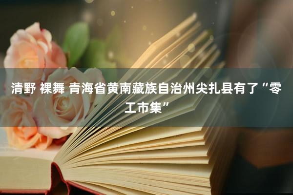 清野 裸舞 青海省黄南藏族自治州尖扎县有了“零工市集”