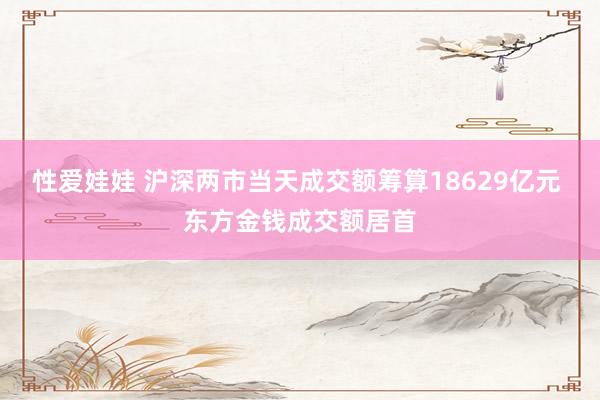 性爱娃娃 沪深两市当天成交额筹算18629亿元 东方金钱成交额居首