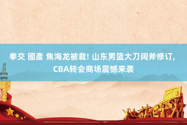 拳交 國產 焦海龙被裁! 山东男篮大刀阔斧修订， CBA转会商场震憾来袭