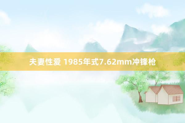 夫妻性爱 1985年式7.62mm冲锋枪