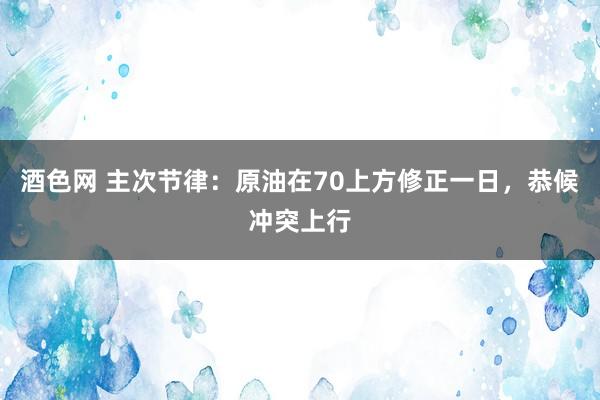 酒色网 主次节律：原油在70上方修正一日，恭候冲突上行