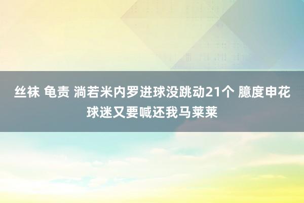 丝袜 龟责 淌若米内罗进球没跳动21个 臆度申花球迷又要喊还我马莱莱