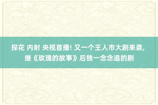 探花 内射 央视首播! 又一个王人市大剧来袭， 继《玫瑰的故事》后独一念念追的剧